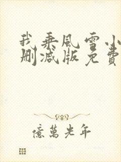 我乘风雪小说无删减版免费阅读