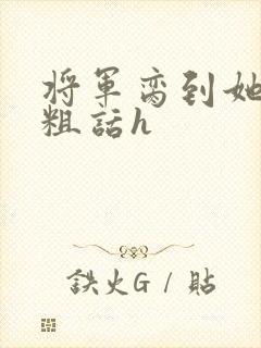 将军脔到她哭h粗话h封面