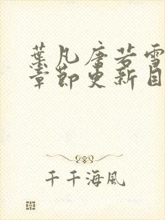 叶凡唐若雪最新章节更新目录免费阅读