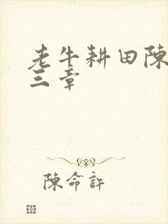 老牛耕田陈雪第三章