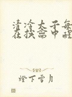 清冷太子每日都在挨龠中醒来小说