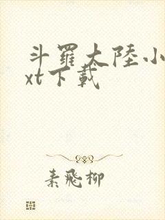 斗罗大陆小说txt下载封面