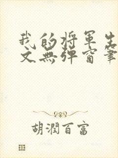 我的将军生涯全文无弹窗笔趣阁封面