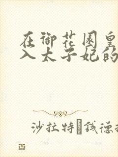 在御花园皇上进入太子妃的小说