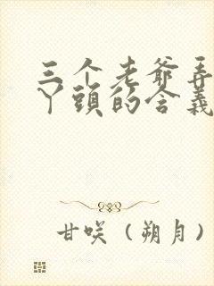 三个老爷弄一个丫头的含义