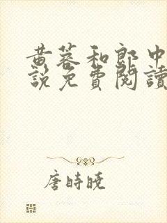 黄蓉和郎中的小说免费阅读笔趣阁