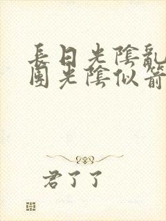 长日光阴乱作一团光阴似箭笔趣渺视频