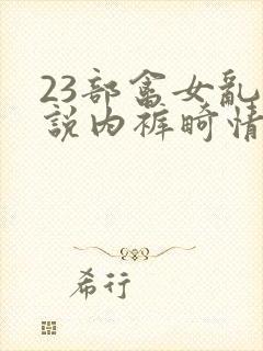 23部禽女乱小说内裤畸情视频封面
