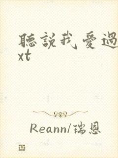 听说我爱过你txt