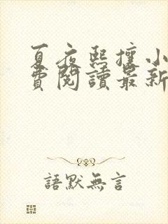 夏夜熙攘小说免费阅读最新章节更新