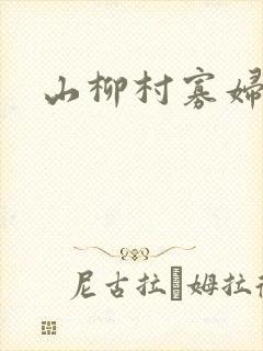 山柳村寡妇情史