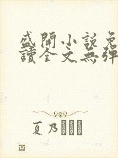 盛开小说免费阅读全文无弹窗