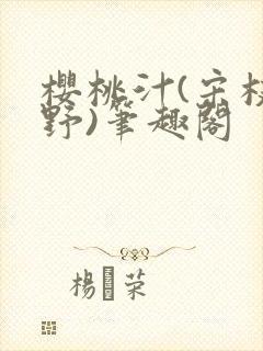 樱桃汁(宋枝江野)笔趣阁