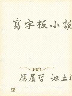 写字板小说封面