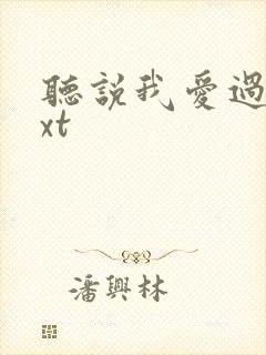 听说我爱过你txt