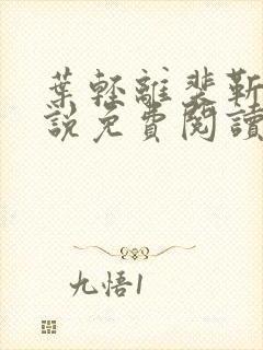 叶轻离裴靳墨小说免费阅读笔趣阁