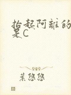 抬起阿离的腿就是C封面