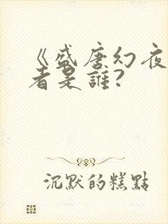 《盛唐幻夜》作者是谁?封面