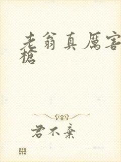 老翁真厉害不倒枪封面