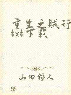 重生之贼行天下txt下载