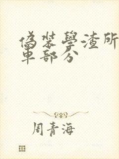 伪装学渣所有开车部分