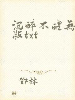 沉醉不醒无删减版txt