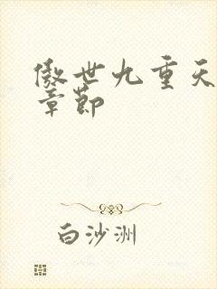 傲世九重天最新章节