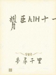 权臣hlH十一月