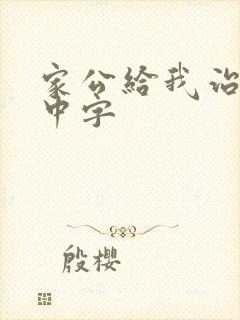 家公给我治疗5中字