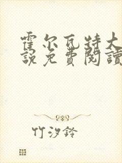 霍尔瓦特大街小说免费阅读封面