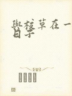 与校草在一起的日子