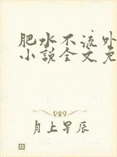 肥水不流外人田小说全文免费阅读1