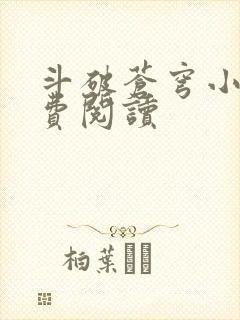 斗破苍穹小说免费阅读封面