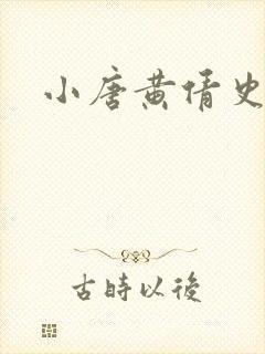 小唐黄倩史