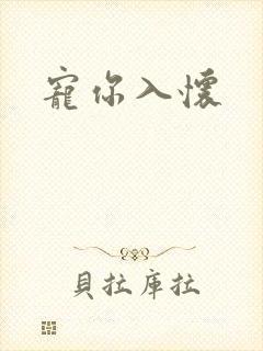 宠你入怀封面