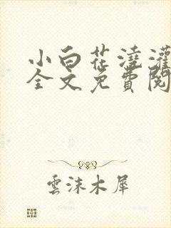 小白花浇灌日常全文免费阅读封面