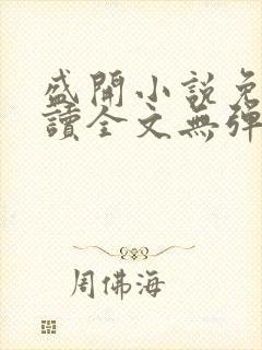 盛开小说免费阅读全文无弹窗