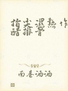 指尖湿热作者糖醋排骨封面