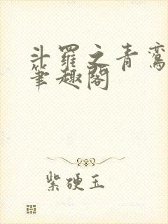 斗罗之青鸾长鸣笔趣阁