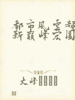 都市风云超前更新巅峰宏图封面