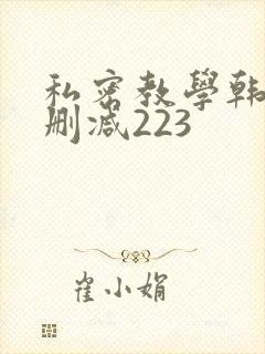 私密教学韩漫无删减223