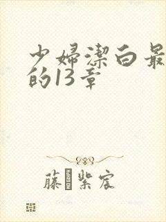 少妇洁白最刺激的13章