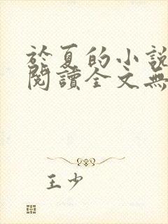 于夏的小说免费阅读全文无弹窗