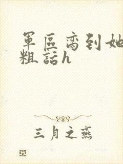 军区脔到她哭h粗话h