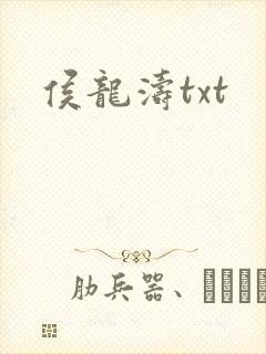 侯龙涛txt封面