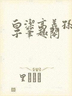 白洁高义孙倩东子笔趣阁封面