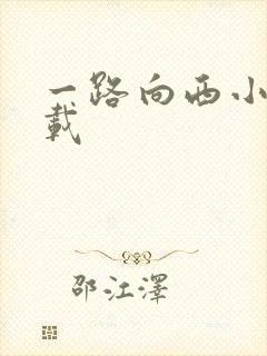 一路向西小说下载封面