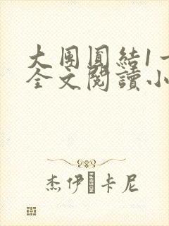 大团圆结1一6全文阅读小说