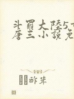 斗罗大陆5重生唐三小说免费阅读