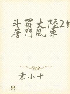 斗罗大陆2绝世唐门风车